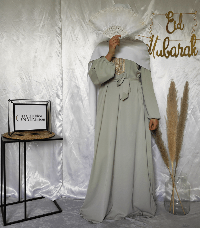 Robe Évasée Spécial Eid Vert D'eau