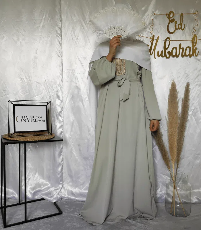 Robe Évasée Spécial Eid Vert D'eau