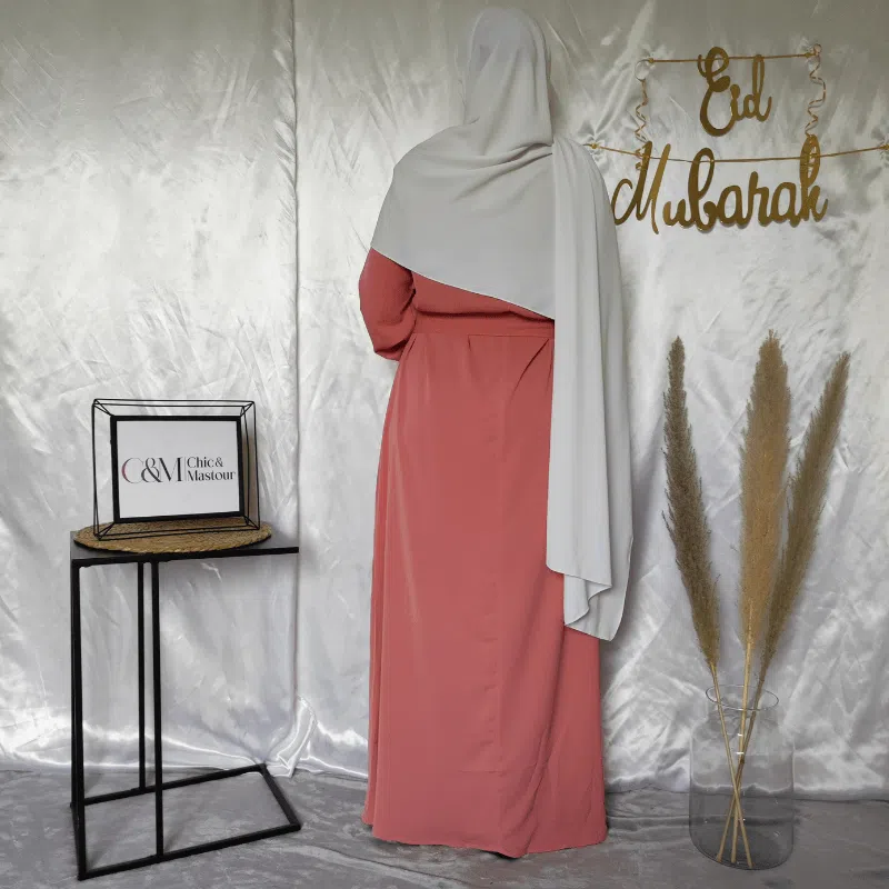 Robe Évasée Spécial Eid Rose