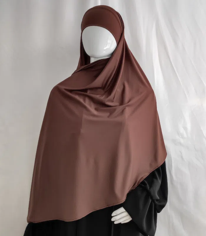 Maxi Hijab en Lycra Marron