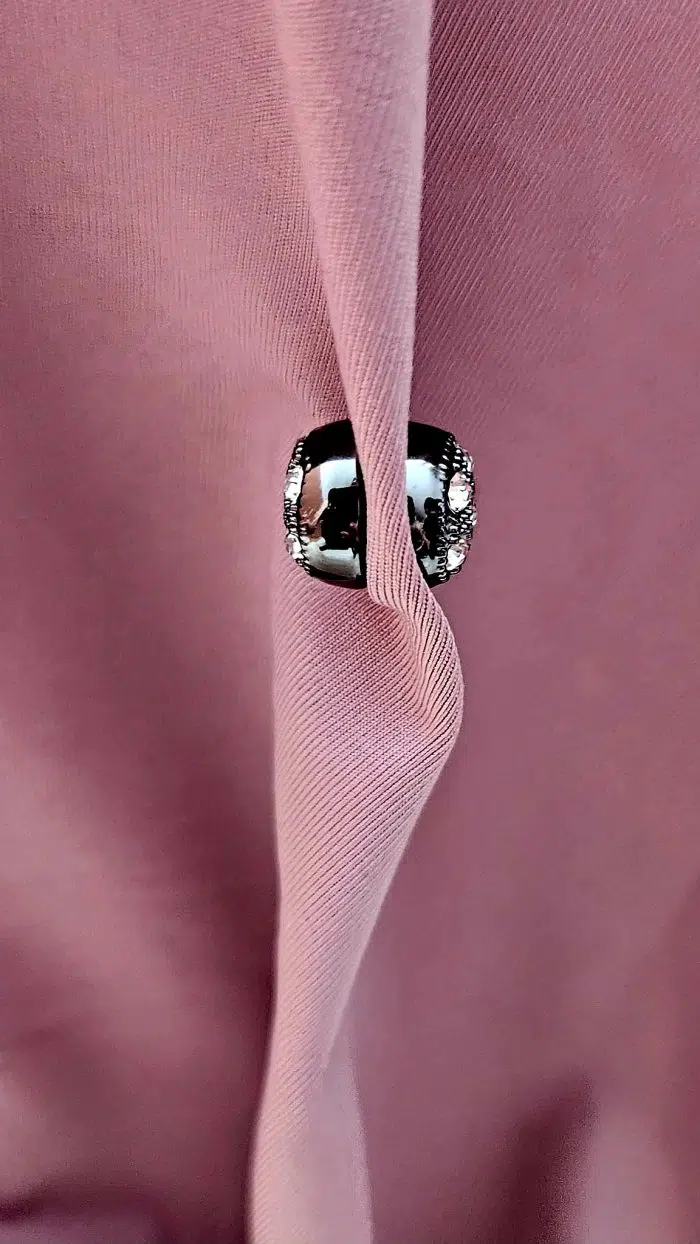 Aimant Hijab Diamant Noir