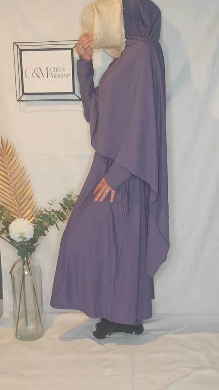 burkini 4 pièces violet
