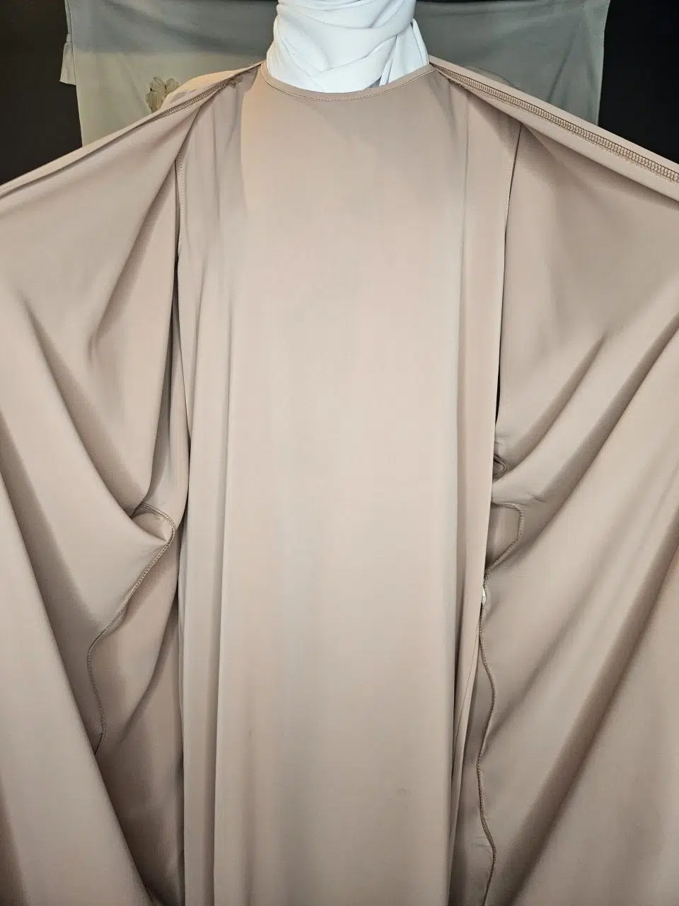 Sous Abaya et Kimono Papillon Manche Bouffante Nude – Image 2
