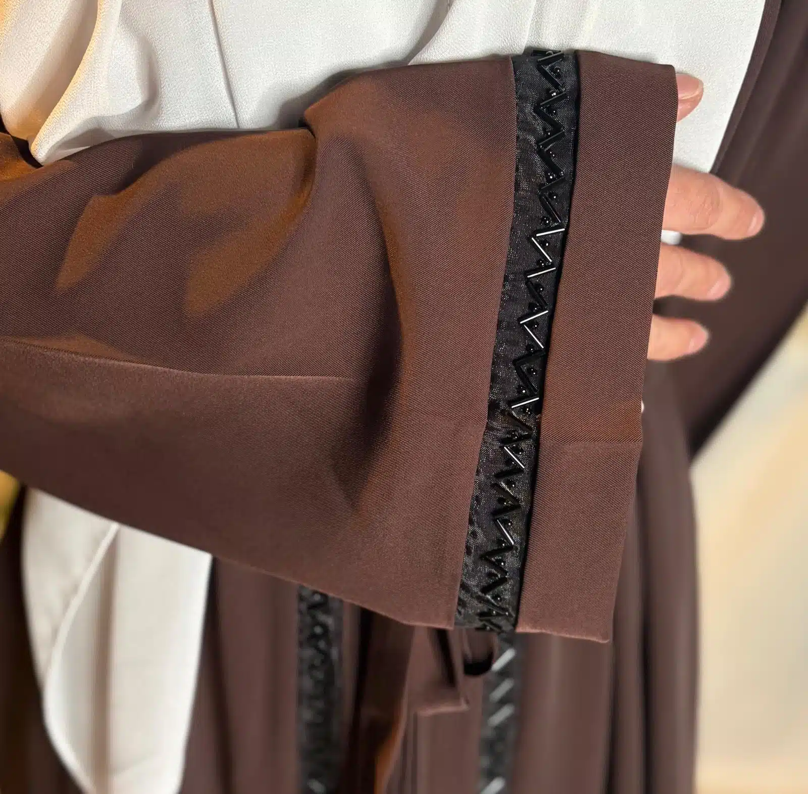 Abaya Aid Nidha Chocolat – Image 3