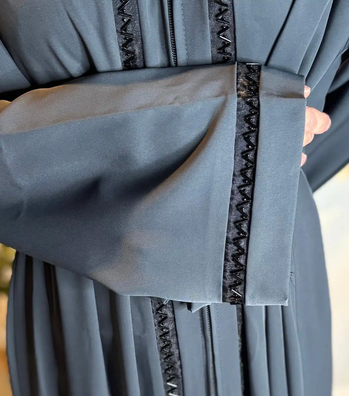 manche Abaya Aid Nidha Gris Anthracite
