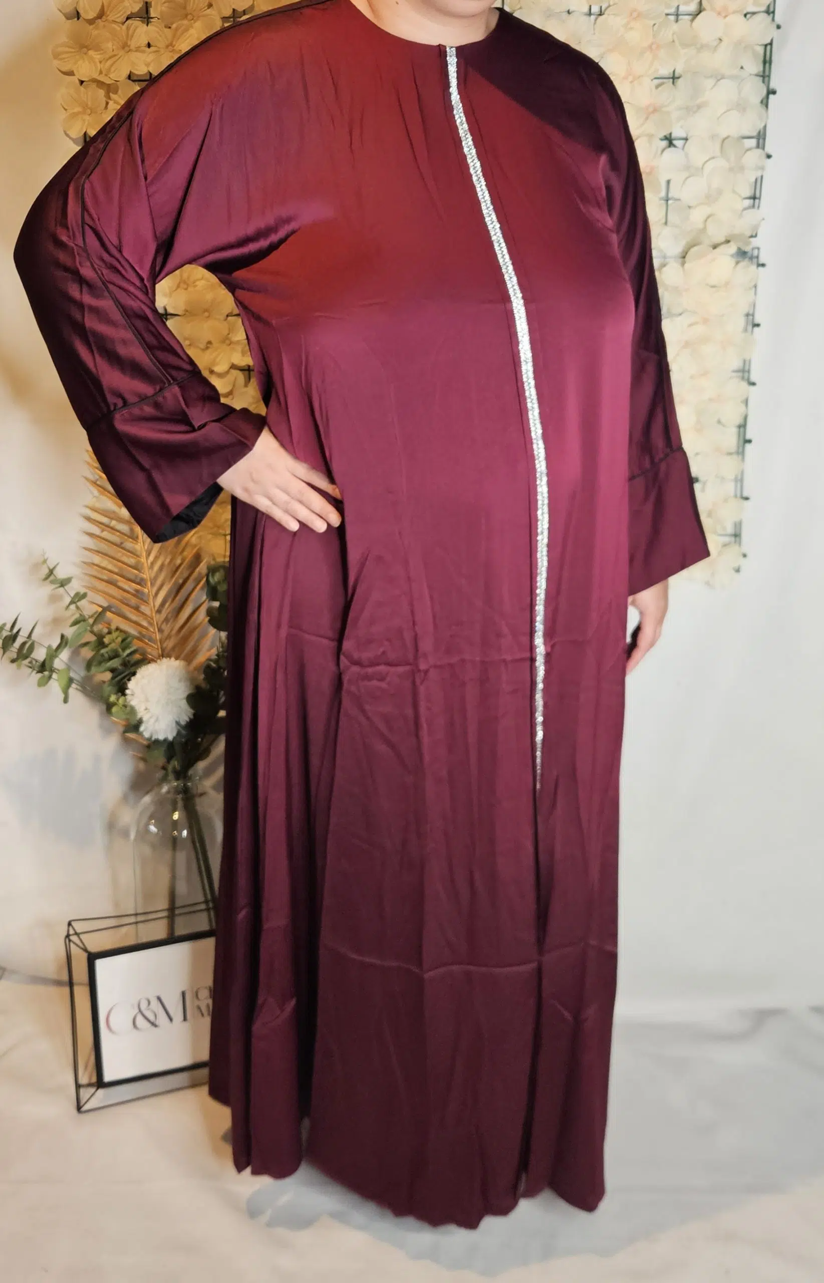 Abaya deluxe strass – Image 8
