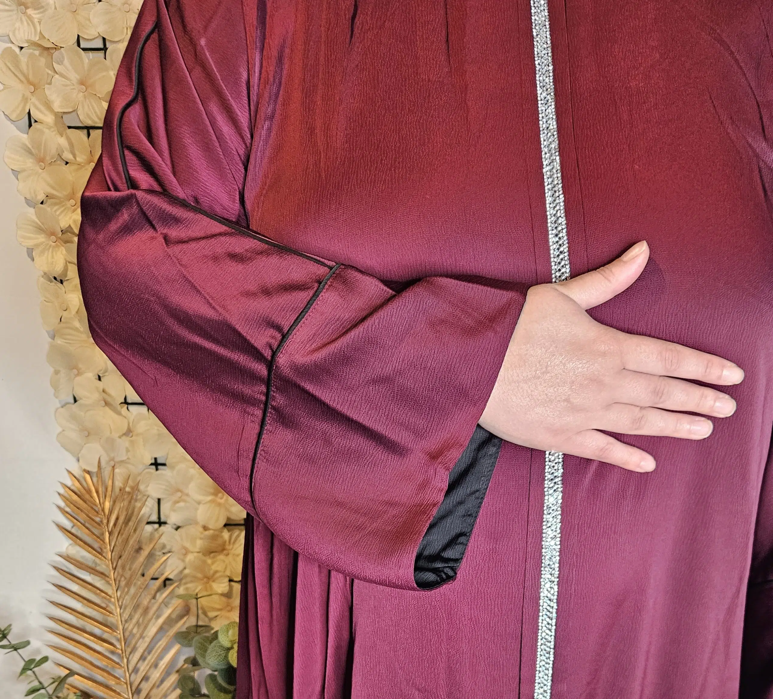 Abaya deluxe strass – Image 7